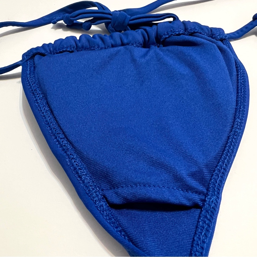 City Streets Triangle Bikini Top Royal Blue XS - Picture 4 of 6